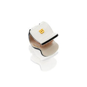 Cellulose Acetate Pince a Cheveux Extra Small White/Black