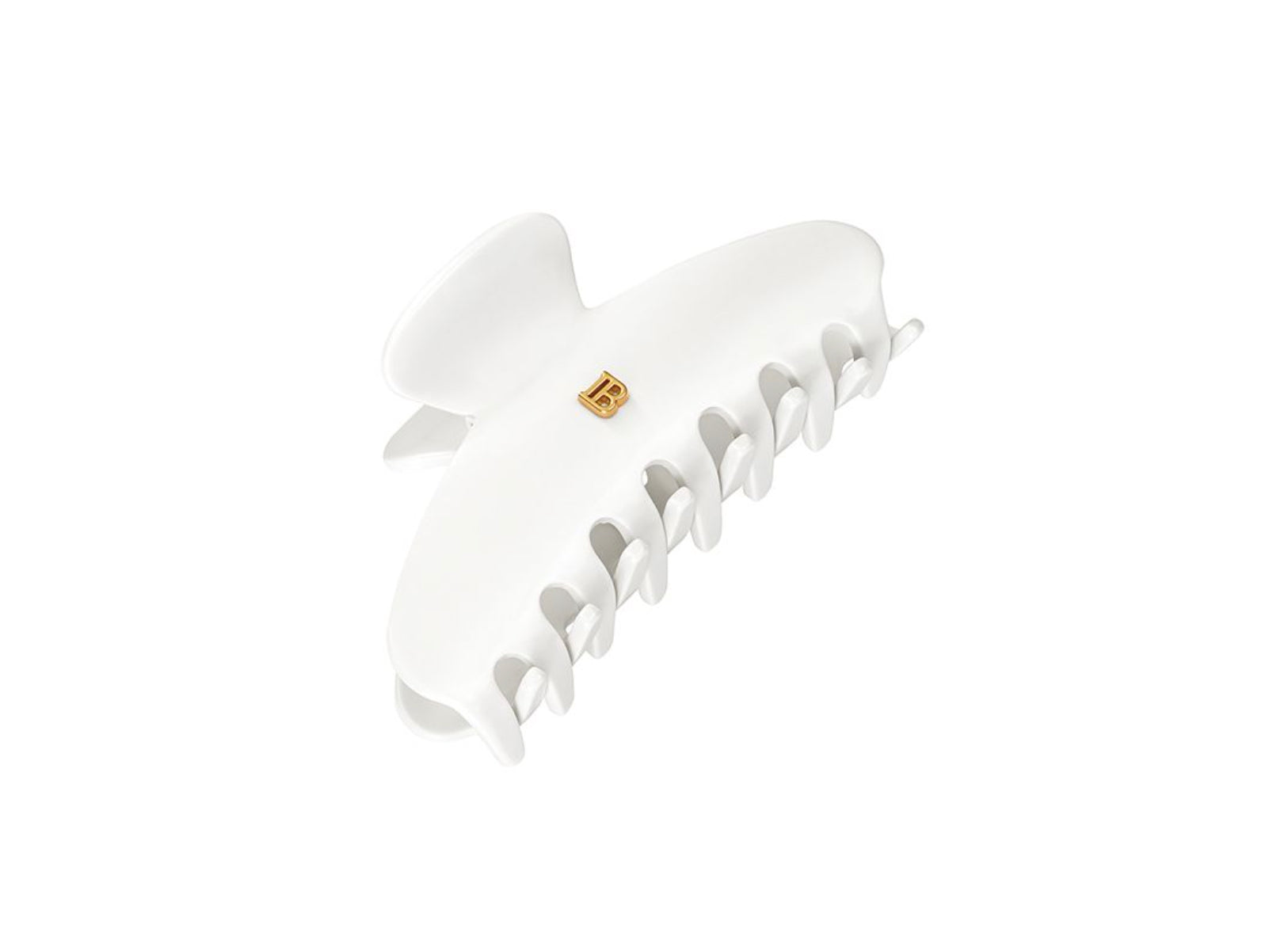 Cellulose Acetate Pince à cheveux Medium White